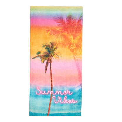 Sassy B Summer Vibes Cotton Beach Towel