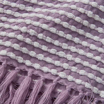 Catherine Lansfield Stab Stitch Blanket Throw