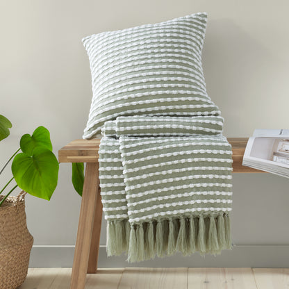 Catherine Lansfield Stab Stitch Blanket Throw