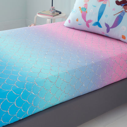 Catherine Lansfield Kids Mermaid Ombre Fitted Sheet