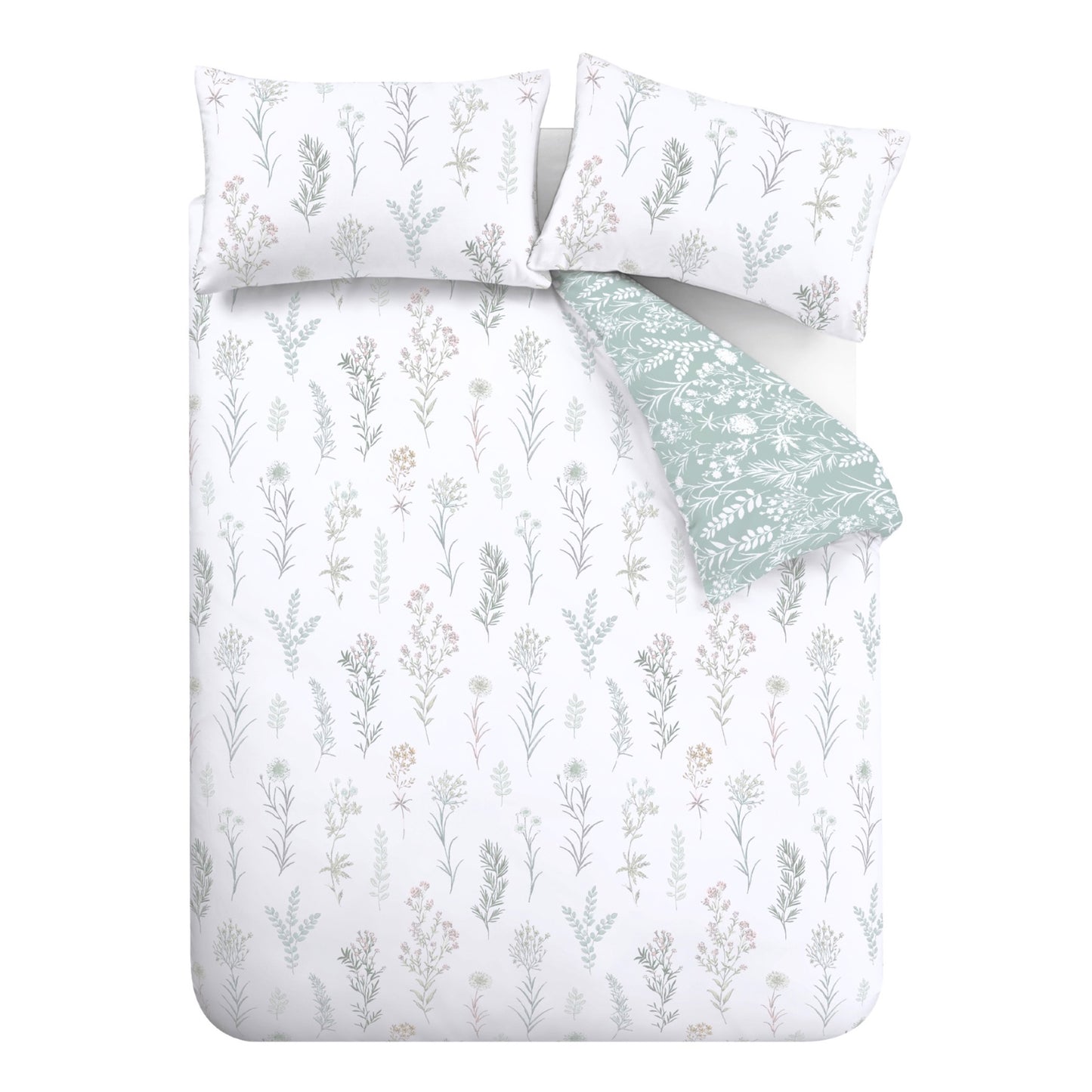 Bianca Wild Flowers 200 Thread Count Reversible Duvet Cover Set