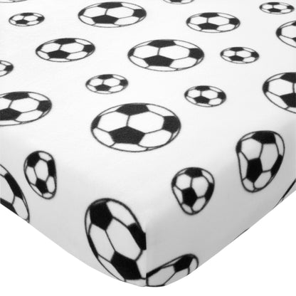 Catherine Lansfield Cosy Football Fleece Fitted Sheet