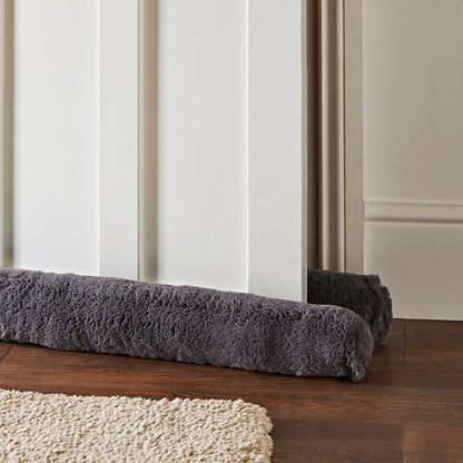 Catherine Lansfield Faux Fur Double Sided Under Door Draught Excluder