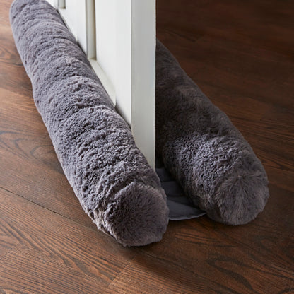 Catherine Lansfield Faux Fur Double Sided Under Door Draught Excluder