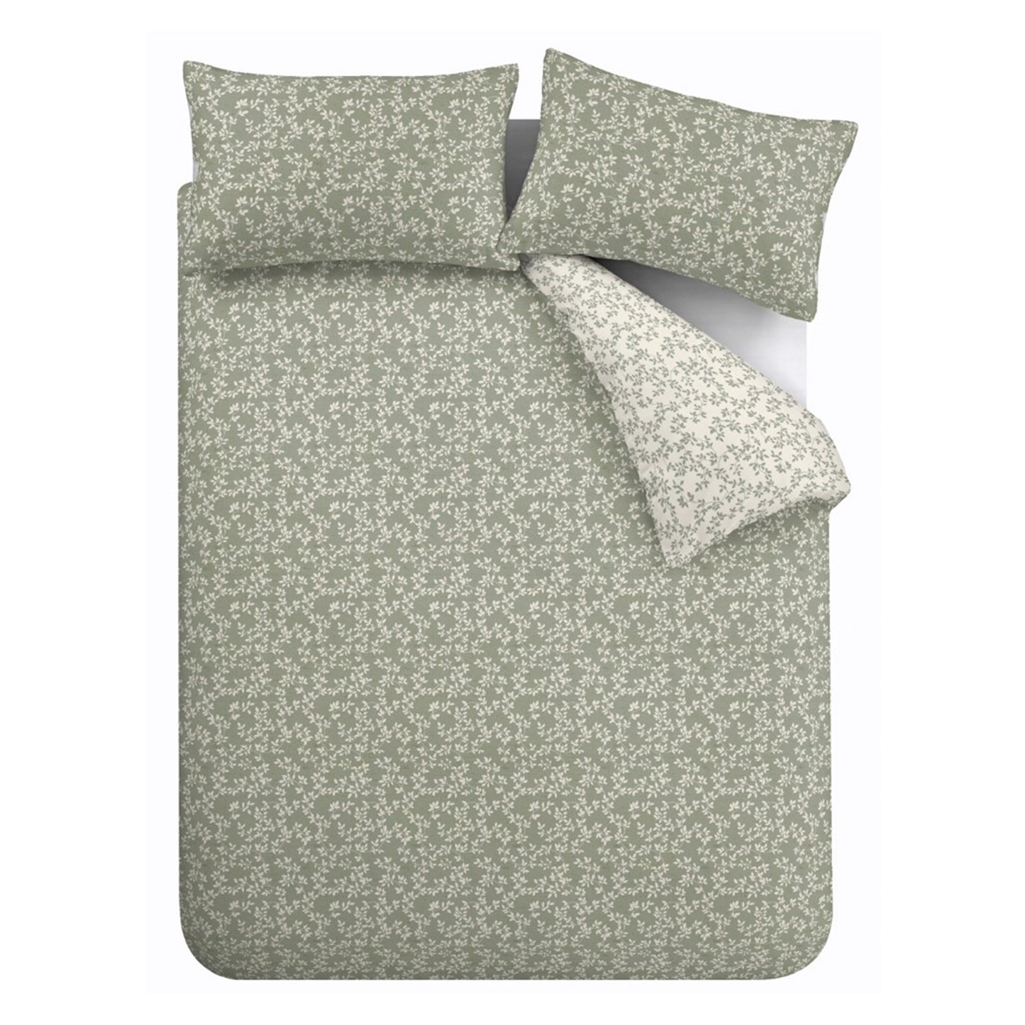 Bianca Shadow Leaves 200 Thread Count Duvet Cover Set