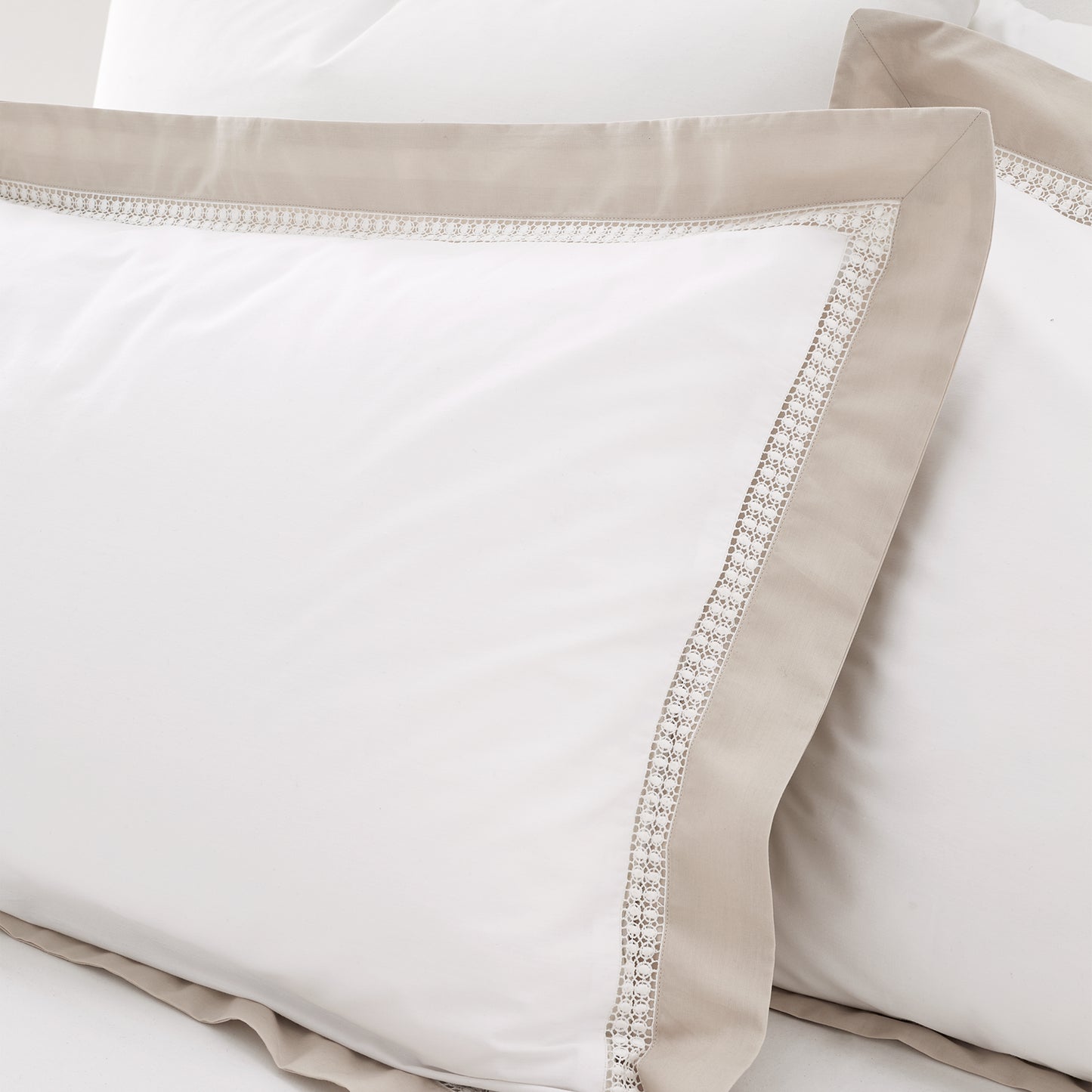 Bianca Oxford Lace 200 Thread Count Duvet Cover Set