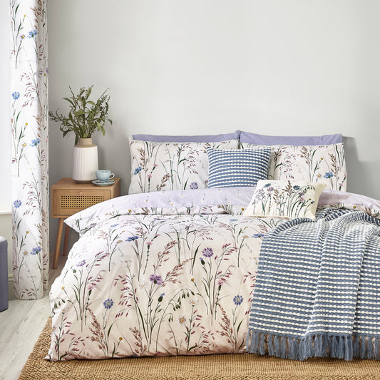 Catherine Lansfield Grasmere Floral Reversible Duvet Cover Set with Pillowcases