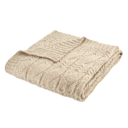 Bianca Cosy Soft Cable Knit Blanket