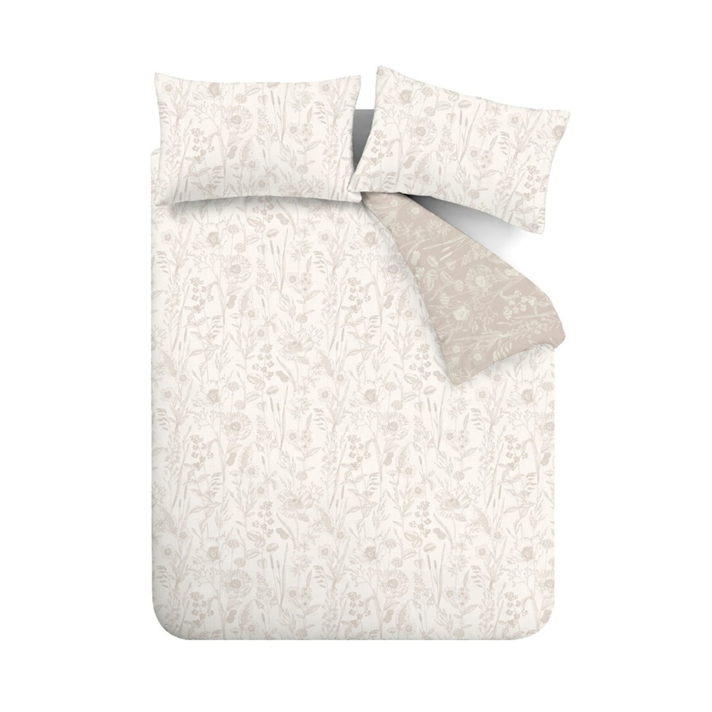 Bianca Brushed Cotton Floral Toile Duvet Cover Set