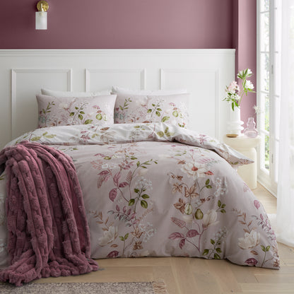 Bianca Francesca Floral 200 Thread Count Reversible Duvet Cover Set