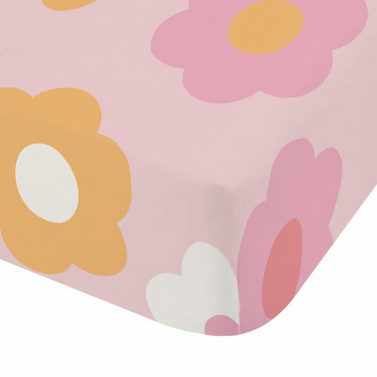 Catherine Lansfield Retro Daisy Fitted Sheet