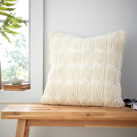 Catherine Lansfield Chunky Marl Knit Cosy  Cushion