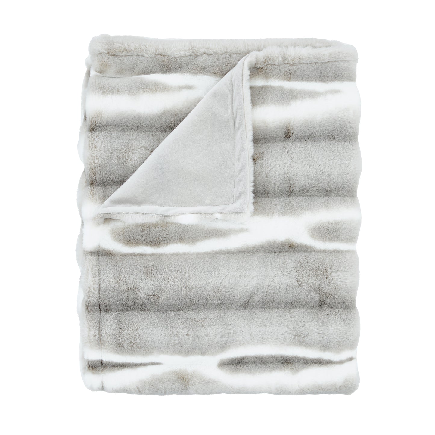 Catherine Lansfield Flint Cosy Faux Fur Blanket Throw