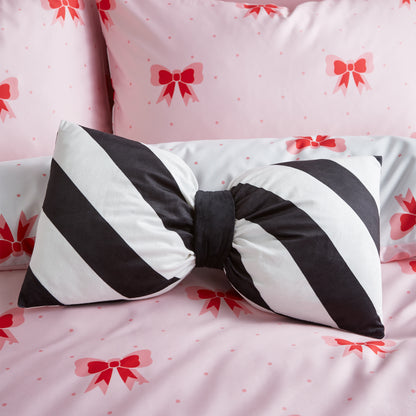 Sassy B Dotty Bows 3D Shaped Cushion