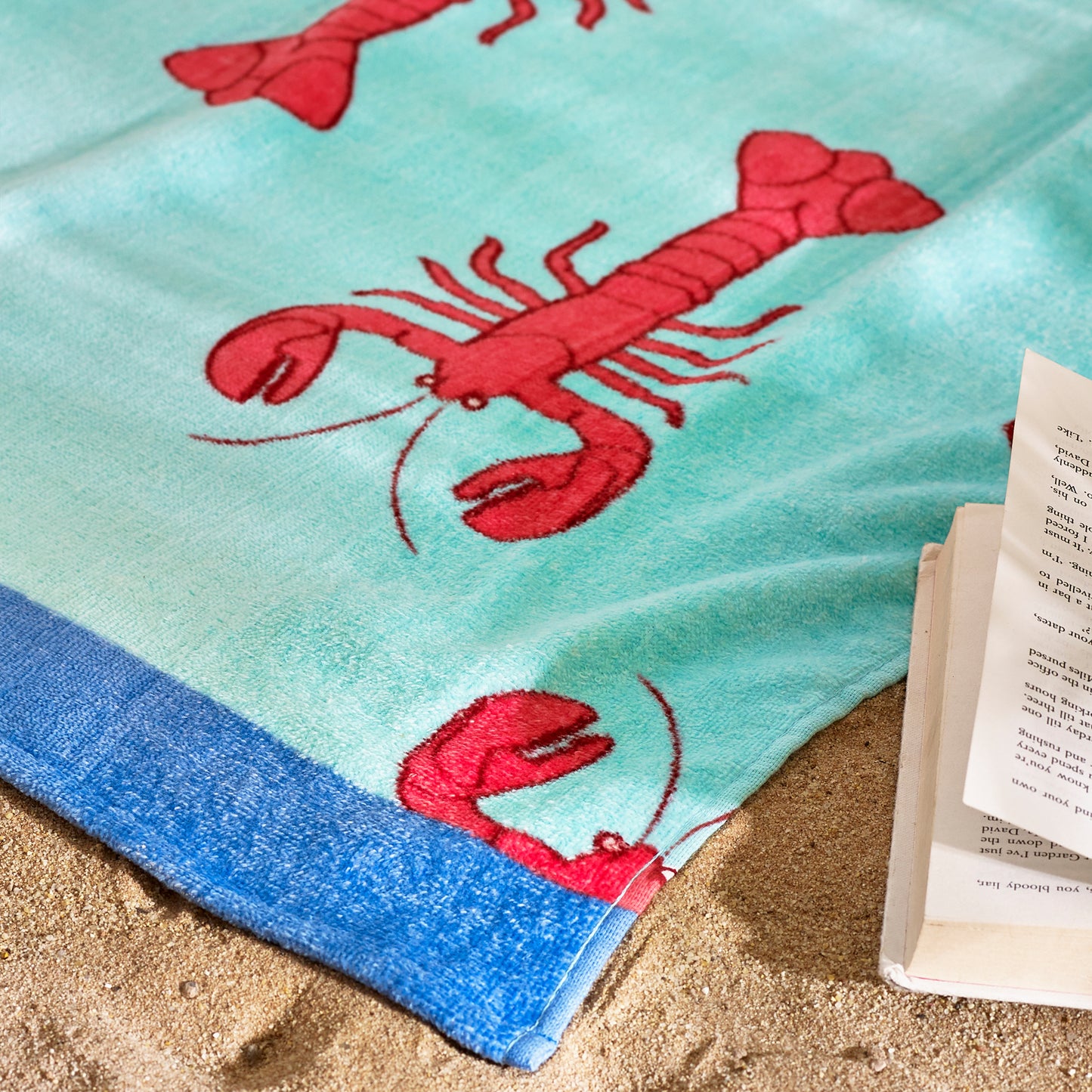 Catherine Lansfield Lobster Cotton Beach Towel