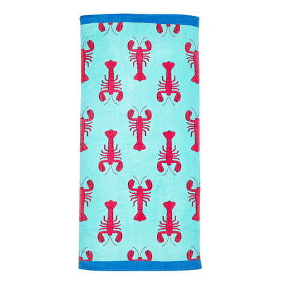 Catherine Lansfield Lobster Cotton Beach Towel