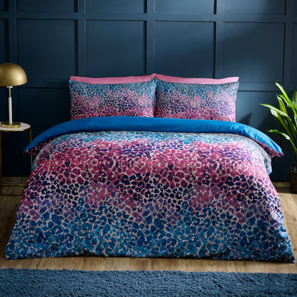 Catherine Lansfield Satin Animal Print Duvet Cover Set with Pillowcases