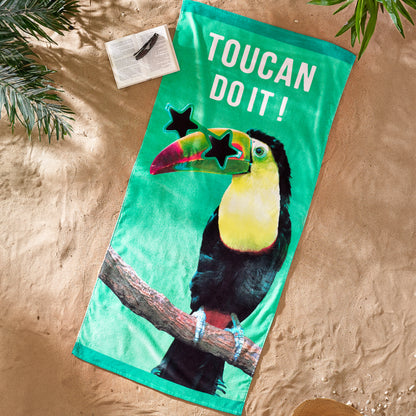 Catherine Lansfield Toucan Do It Cotton Beach Towel