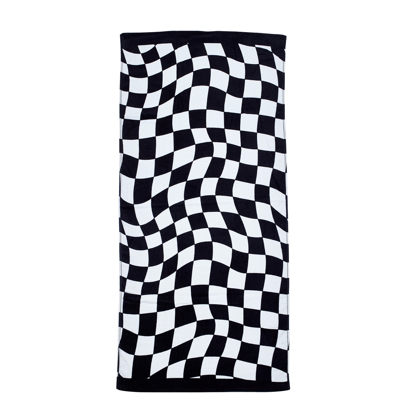 Catherine Lansfield Checkerboard Cotton Beach Towel