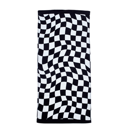 Catherine Lansfield Checkerboard Cotton Beach Towel