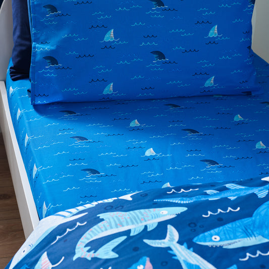 Catherine Lansfield Kids Jawsome Shark Fitted Sheet