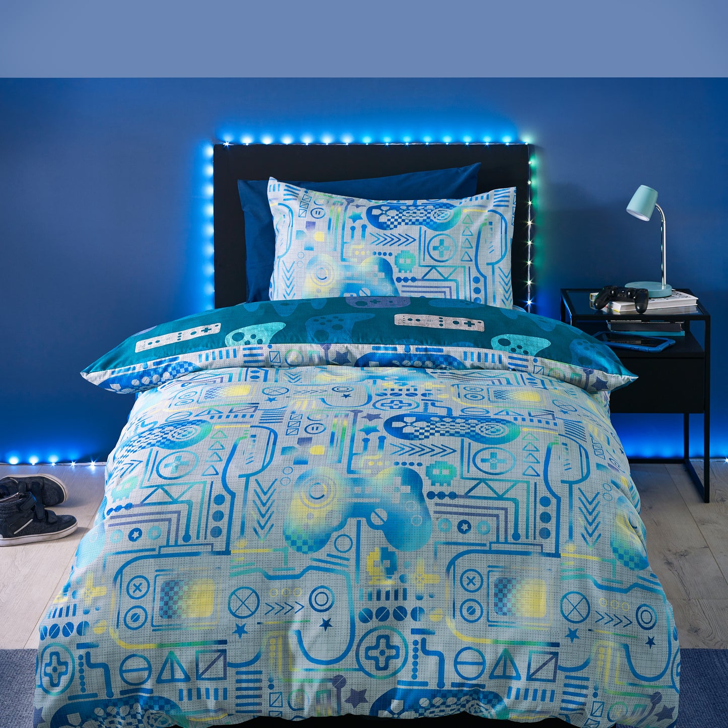 Catherine Lansfield Kids Gamer So Soft Duvet Cover Set with Pillowcases