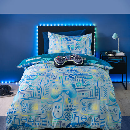 Catherine Lansfield Kids Gamer So Soft Duvet Cover Set with Pillowcases