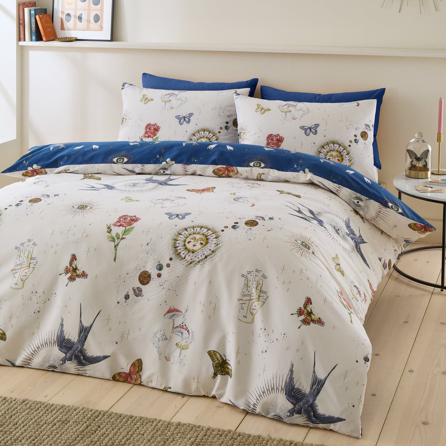 Sassy B Astrology Reversible Duvet Cover Set with Pillowcase