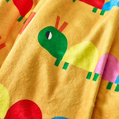 Catherine Lansfield Kids Curious Caterpillar Cosy Fleece Blanket Throw