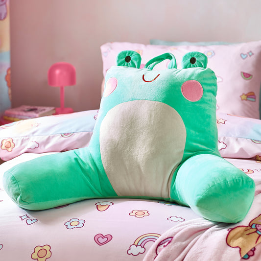 Catherine Lansfield Kids Fran the Frog Cuddle Cushion Back Rest