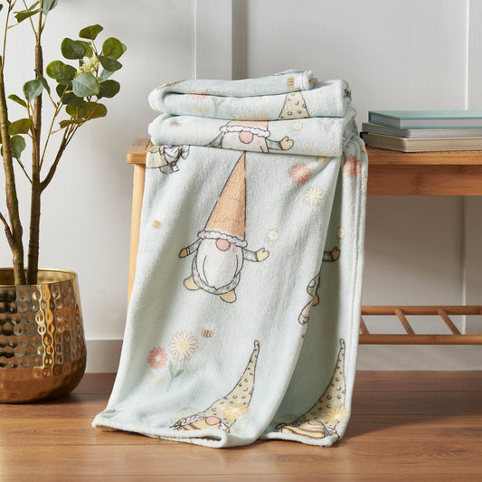 Catherine Lansfield Spring Gonks Cosy Fleece Blanket Throw