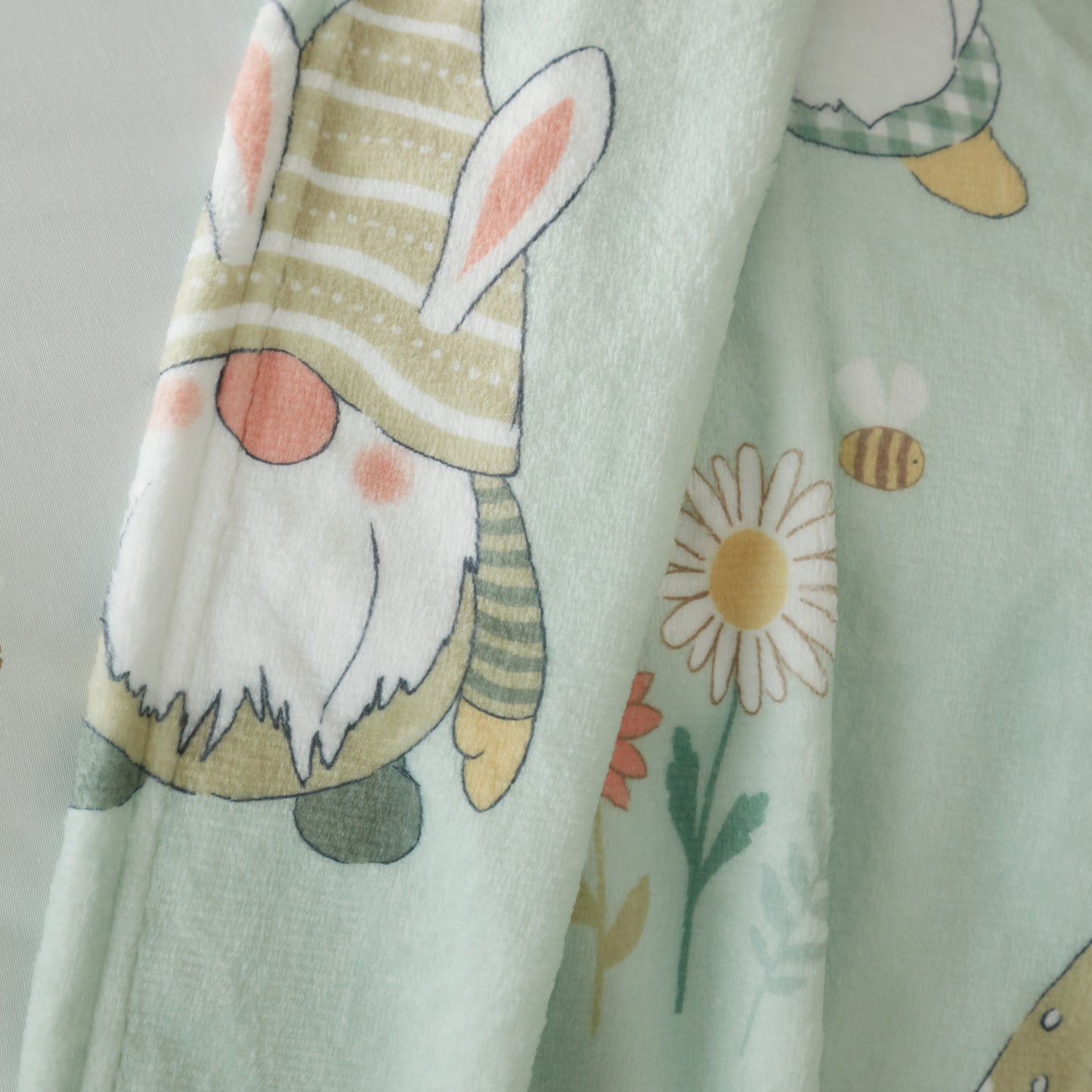 Catherine Lansfield Spring Gonks Cosy Fleece Blanket Throw