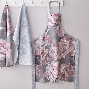 Catherine Lansfield Dramatic Floral Cotton Adult Kitchen Apron