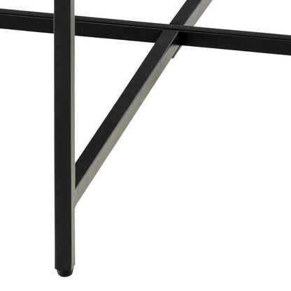 Lamoine Round Coffee Table in Matt Black