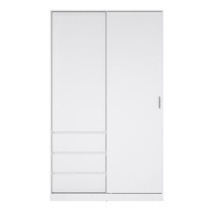 Naia Wardrobe with 1 Sliding Door 1 Door 3 Drawers