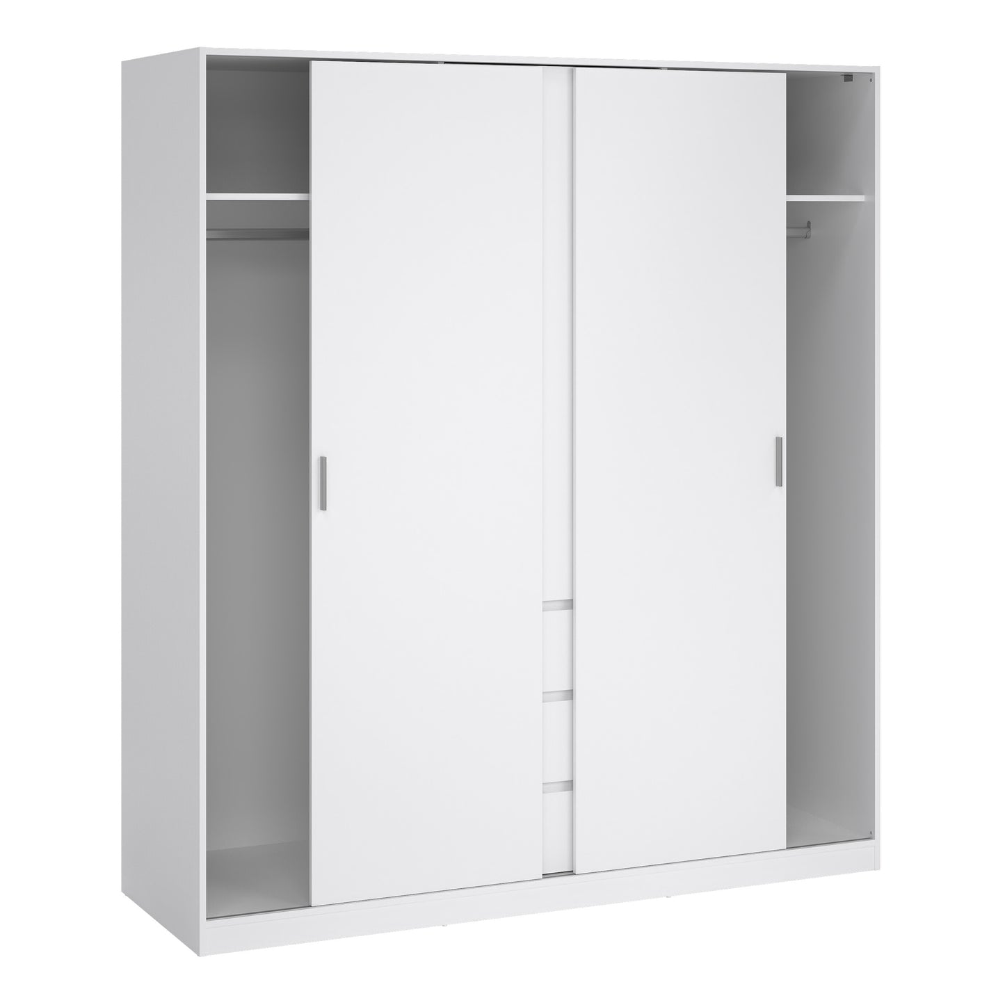 Naia Wardrobe with 2 Sliding Doors 1 Door 3 Drawers