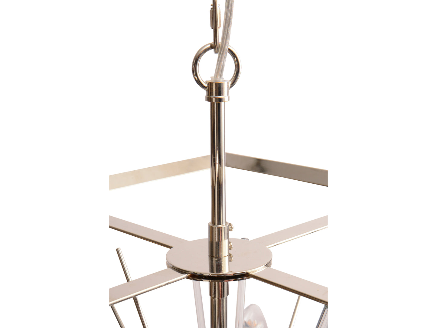 Silver Starburst Chandelier E14 40W 8
