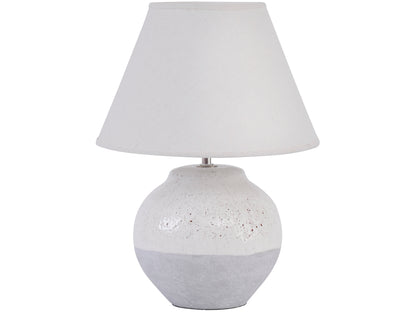 Skyline Antique Crackle Table Lamp and Antiqued Cream slub shade E27 60W