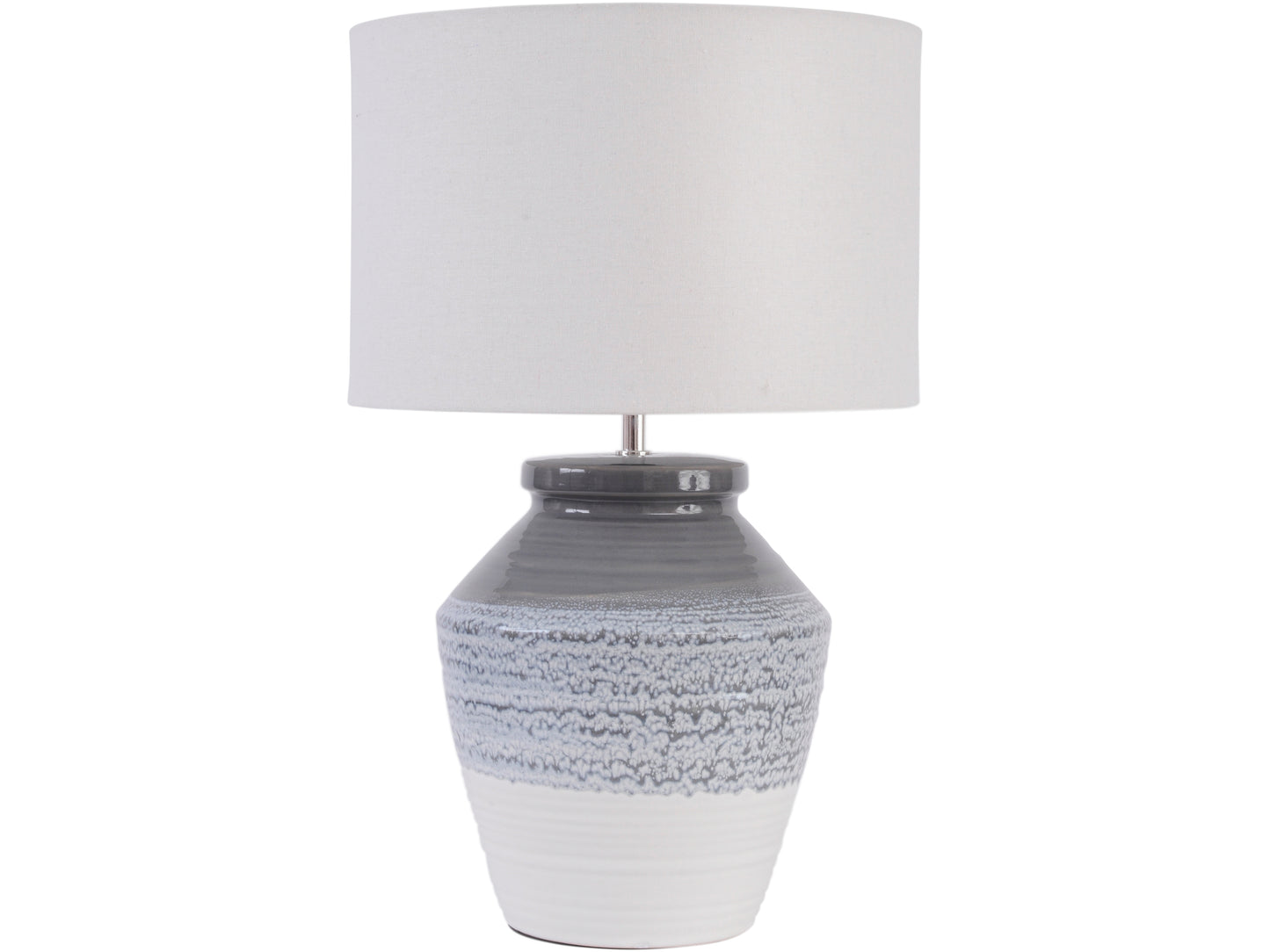 Skyline Antique Crackle Table Lamp and Antiqued Cream slub shade E27 60W