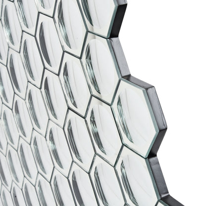 Hexagonal Honeycomb Convex Mirror Wall Art