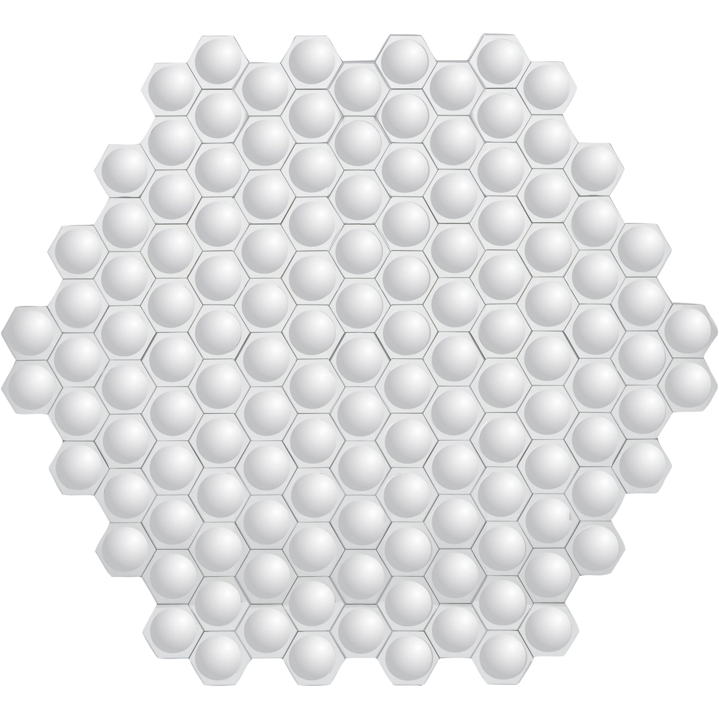 Hexagonal Honeycomb Convex Mirror Wall Art