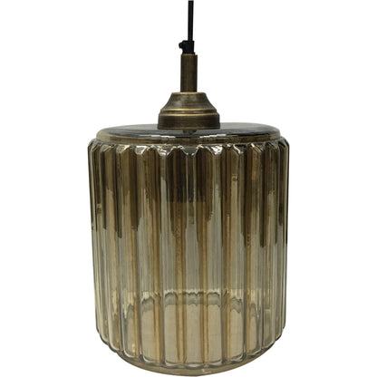 Urban Copper Lustre Glass Pendant height E27 60W