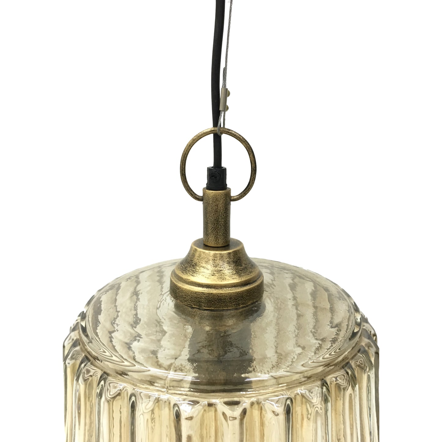 Urban Copper Lustre Glass Pendant height E27 60W