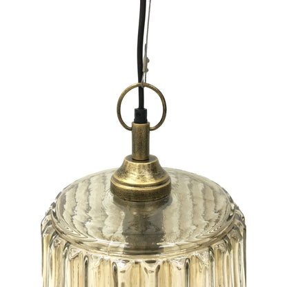 Urban Copper Lustre Glass Pendant height E27 60W