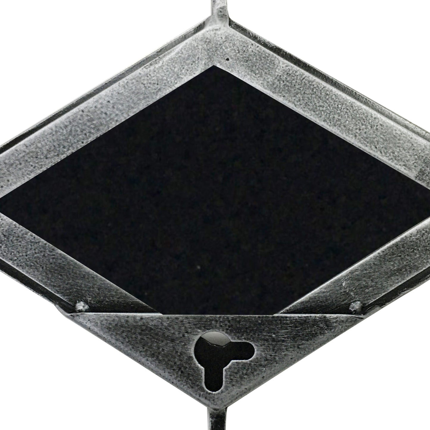 Honeycomb Mirror Set of 4 Brushed Grey Finish