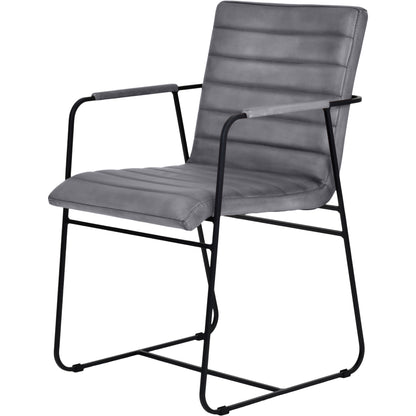 Belton Metal Framed Dining Chair With Arms