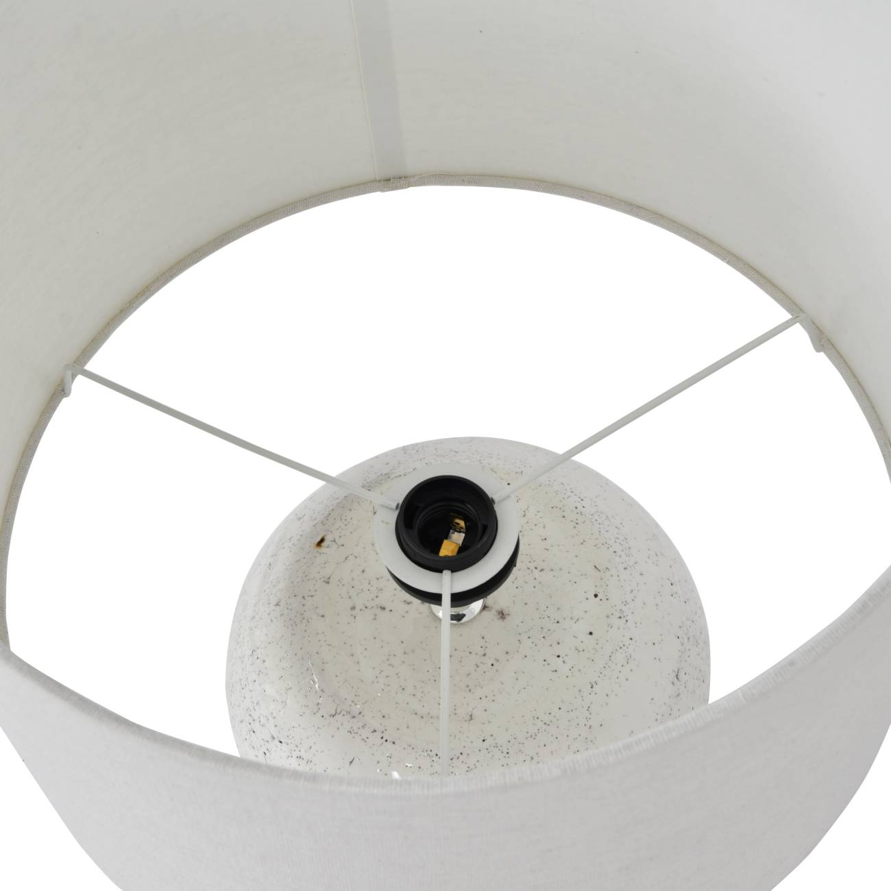 Speckle Glazed Table Lamp With Shade - E27 60W