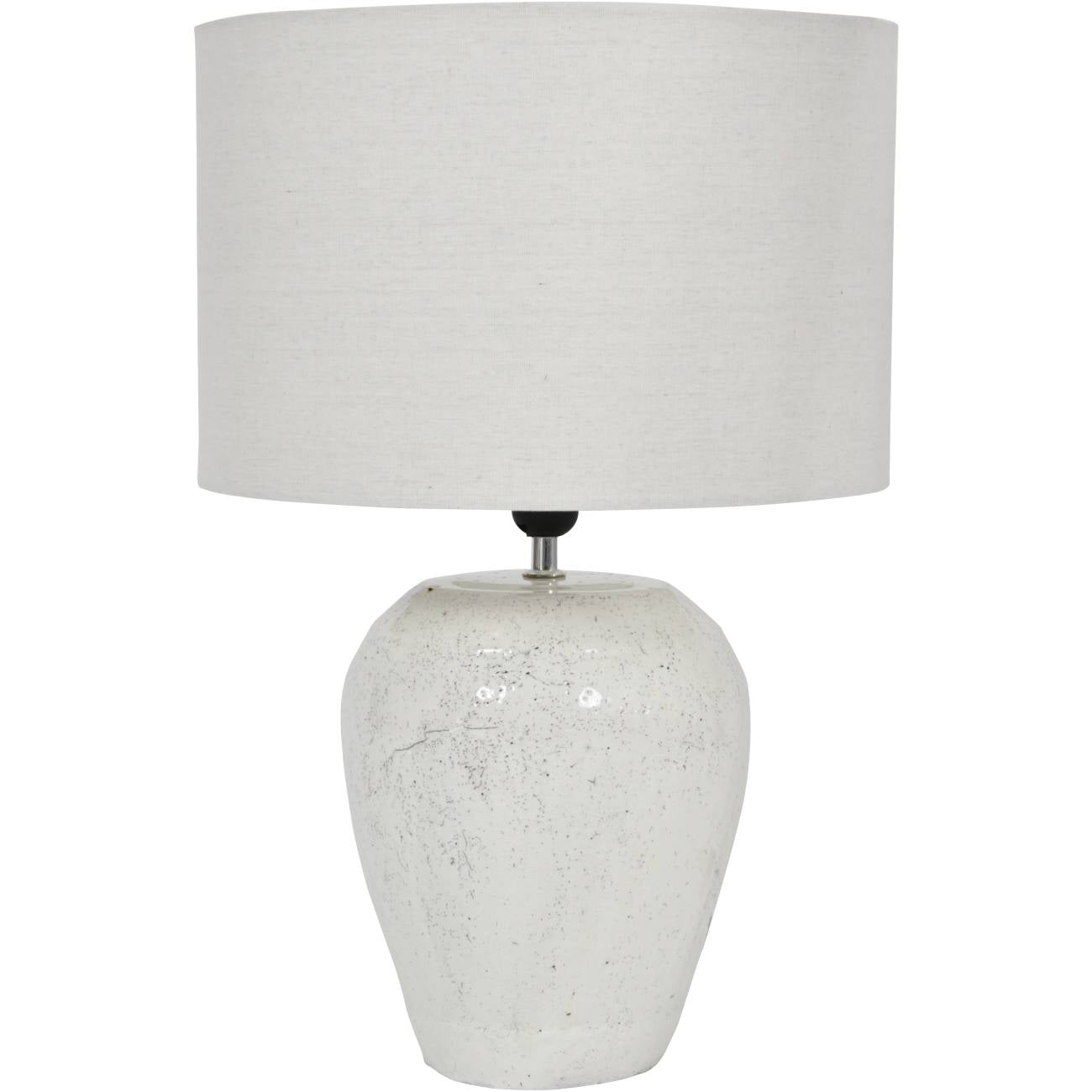 Speckle Glazed Table Lamp With Shade - E27 60W