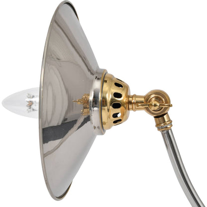 Haku Brass and Steel Adjustable Table Lamp - E27 15W