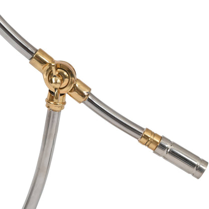 Haku Brass and Steel Adjustable Table Lamp - E27 15W